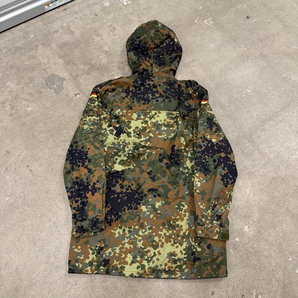 Vintage 2001 German Flektarn Field Jacket Parka Camo Large Military Surplus - Picture 4 of 7
